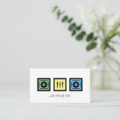 DJプロフェッショナル用名刺カスタム 名刺 (スタンド正面)