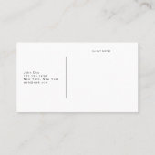 DJプロフェッショナル用名刺カスタム 名刺 (裏面)