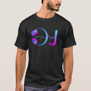 DJヘッドフォンターンテーブル遊の録音された音楽ハース Tシャツ