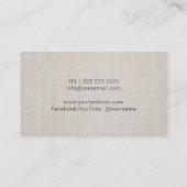 DJヘッドフォンディージェイリエレガントネン 名刺 (裏面)