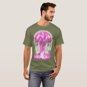DJヘッドフォン原子爆弾 – クール Disk Jockey EDM Tシャツ (正面フル)