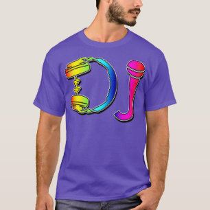 DJヘッドホンマイククラブパーティー Tシャツ