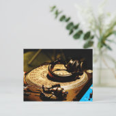 DJヘッドホン1 ポストカード (スタンド正面)