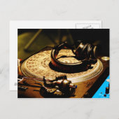 DJヘッドホン1 ポストカード (正面/裏面)