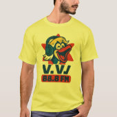 DJペンギン – V.V. 88.8 FM Tシャツ (正面)