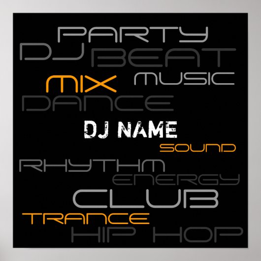 DJポスター ポスター (正面)