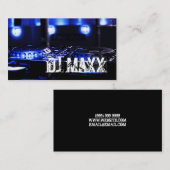 DJミクールュージッククラブビジネスカード 名刺 (正面/裏面)