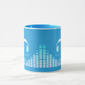 DJミュージシャンマパーソナライズされたグ マグカップ (中央)