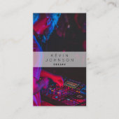 DJミュージシャンDeejay Photo Social モダン Media 名刺 (正面)