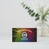 DJミュージッカラフルクアーティスト音波クリエイティブ 名刺 (スタンド正面)