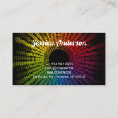 DJミュージッカラフルクアーティスト音波クリエイティブ 名刺 (裏面)