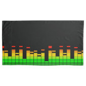 DJミュージックのビートからのイコライザーVibes 枕カバー (正面左)