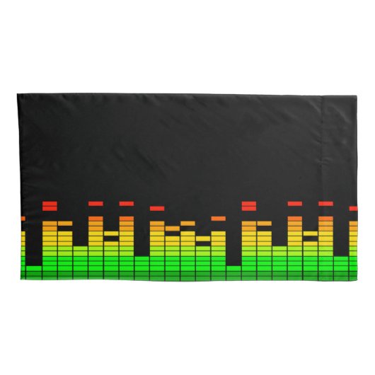 DJミュージックのビートからのイコライザーVibes 枕カバー (裏面-右)