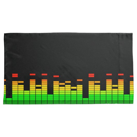 DJミュージックのビートからのイコライザーVibes 枕カバー (正面右)