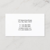 DJミュージッククラシー書道はっきりした文字シンプル 名刺 (裏面)