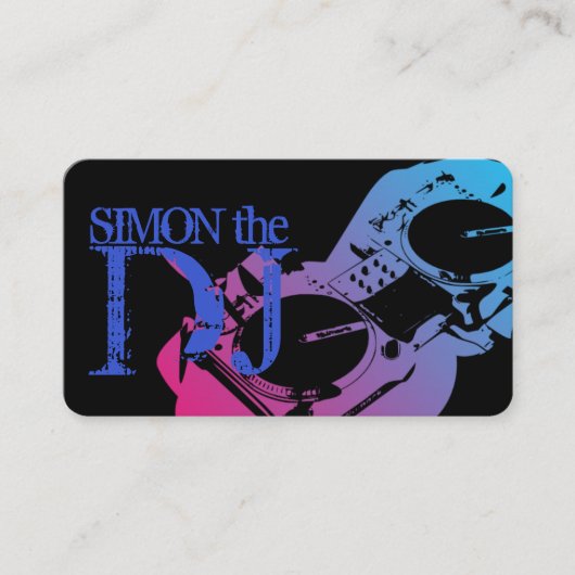 DJミュージッククラブエンターテイメント名書 名刺 (正面)