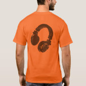 DJミュージックデザイン Tシャツ (裏面)