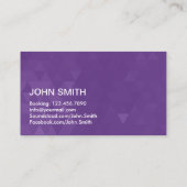 DJミュージックパーティーイベントターンテーブル モダン 名刺 (裏面)