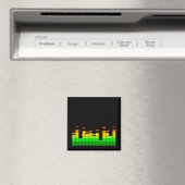 DJミュージックビートイコライザーの装飾 マグネット (インサイチュ (食洗機))