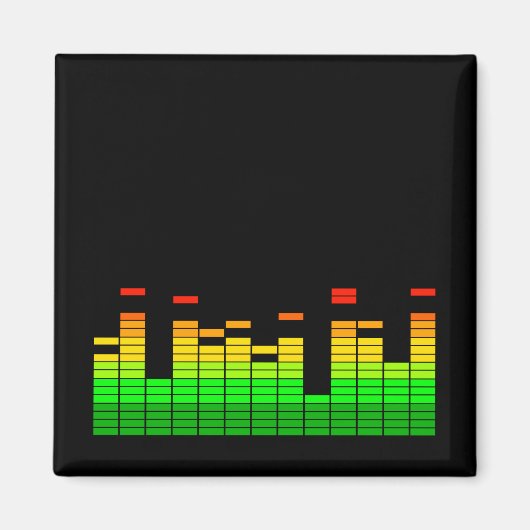 DJミュージックビートイコライザーの装飾 マグネット (正面)