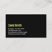 DJミュージックビート モダン 名刺 (裏面)