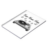 DJミュージックプロデューサー電子ミュージシャンカスタム ノートブック (左側)