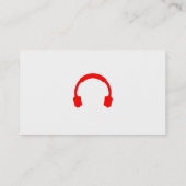 Djミュージックヘッドフォン白黒 名刺 (裏面)