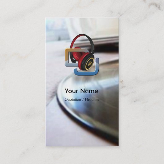 DJミュージック名刺 名刺 (正面)