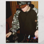 DJミュージック&ダンスギグの写真とロゴを追加した招待状 チラシ (裏面)