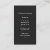 DJモダンコントローラフェイク-金ゴールド 名刺 (裏面)