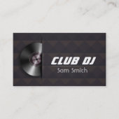 DJモダンターンテーブルスタイリッシュVinyl Recoder Mixer 名刺 (正面)