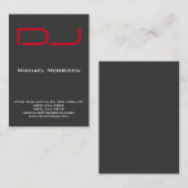 DJモダンプロフェッショナル灰色 名刺 (正面/裏面)