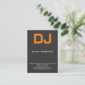 DJモダンプロフェッショナル灰色 名刺 (スタンド正面)