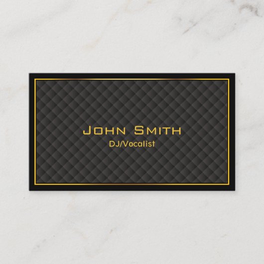 DJモダン金ゴールド 名刺 (正面)