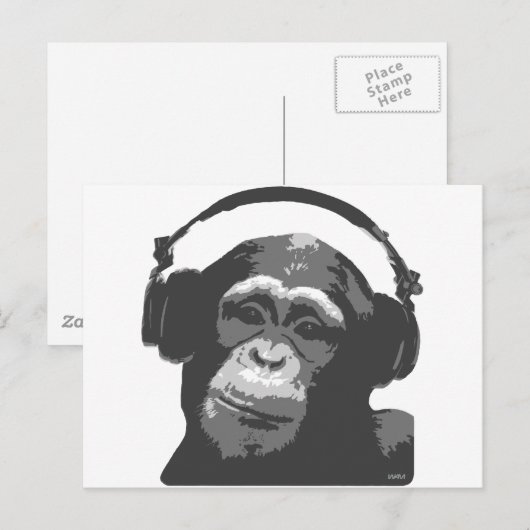 DJモンキー ポストカード (正面/裏面)