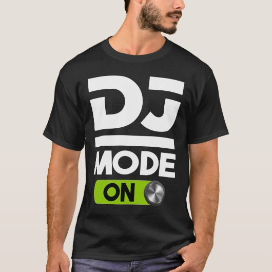 DJモードONデザイン(Disk Jockey Men & Women用) Tシャツ (正面)