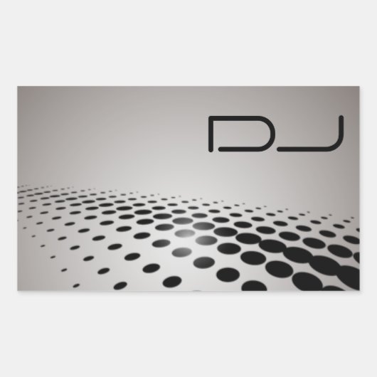 DJユニークシール 長方形シール (正面)