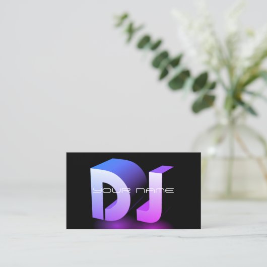 DJユニーク名刺 名刺 (スタンド正面)