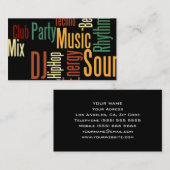 DJユニーク名刺 名刺 (正面/裏面)