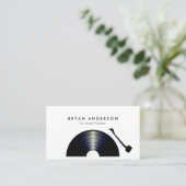 DJレコードターンテーブル 名刺 (スタンド正面)