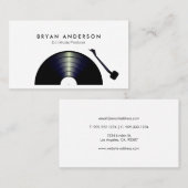 DJレコードターンテーブル 名刺 (正面/裏面)