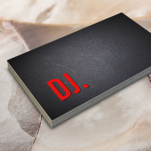 DJレッド文字ダーはっきりしたクミニエレガントマリスト 名刺