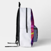 DJロゴティーの帯電 – Neon Lights and Starry プリントバックパック (左)