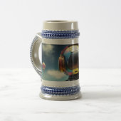 DJロボットマグ – 未来的ミキシングコンソールデザイン ビールジョッキ (正面左)