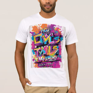「DJロ素晴らしゴとバカラフルッ絵を描スTシャツ」 Tシャツ