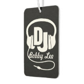 DJ名ヘッドフォン白の濃い空気フレッシュナー カーエアーフレッシュナー (左)