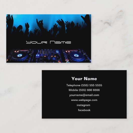 DJ名刺 名刺 (正面/裏面)