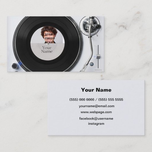 DJ名刺 名刺 (正面/裏面)