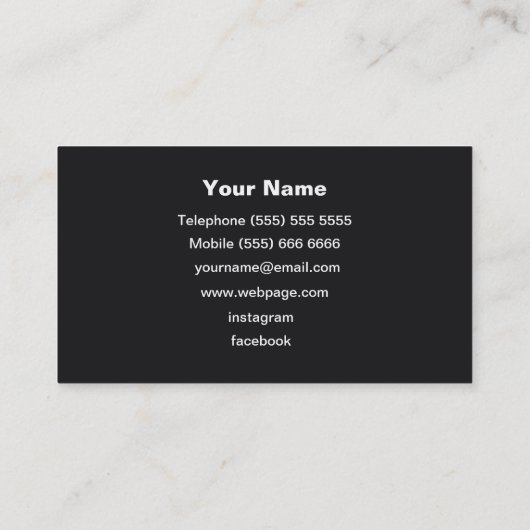 DJ名刺 名刺 (裏面)