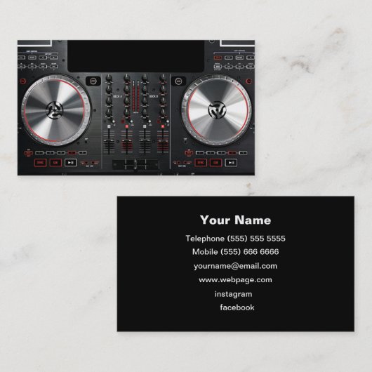 DJ名刺 名刺 (正面/裏面)